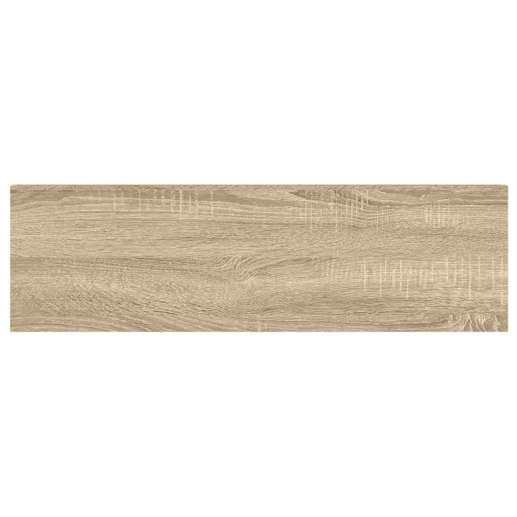 Piekaramais sienas plaukts, ozola/balts, 80x23,5x3,8cm, MDF