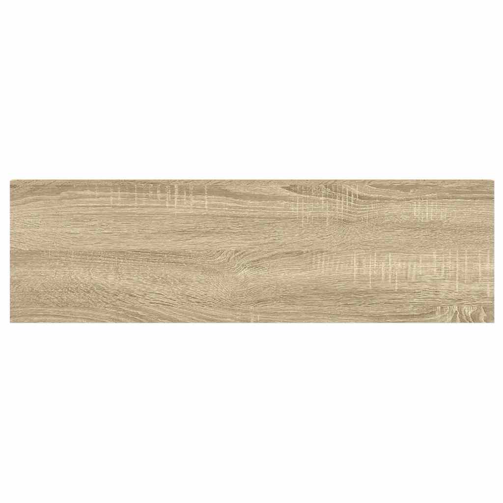 Piekaramie plaukti, 2 gab., ozolkoka/balti, 80x23,5x3,8cm, MDF