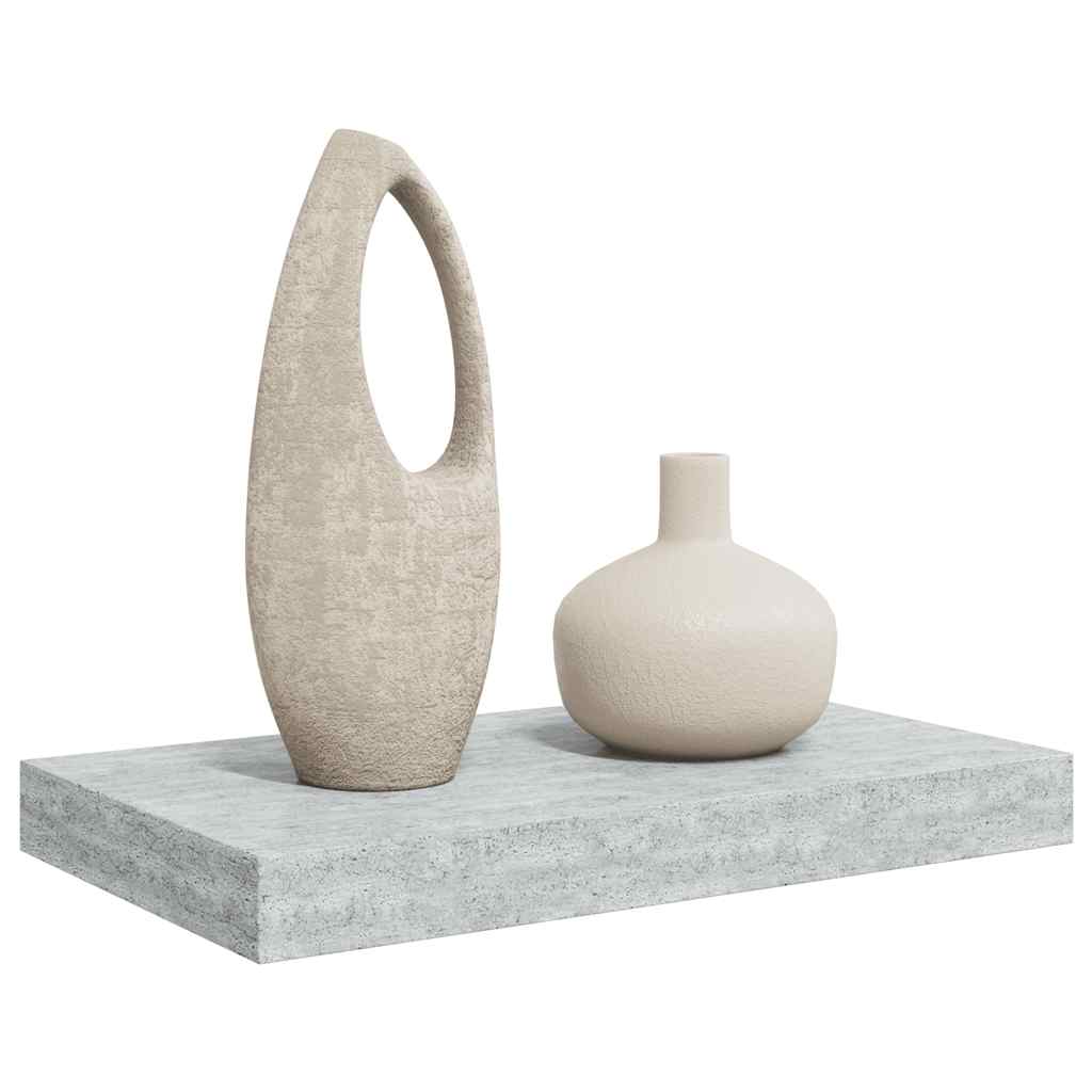 Pakabinama sieninė lentyna, betono pilka, 40x23x3,8cm, MDF