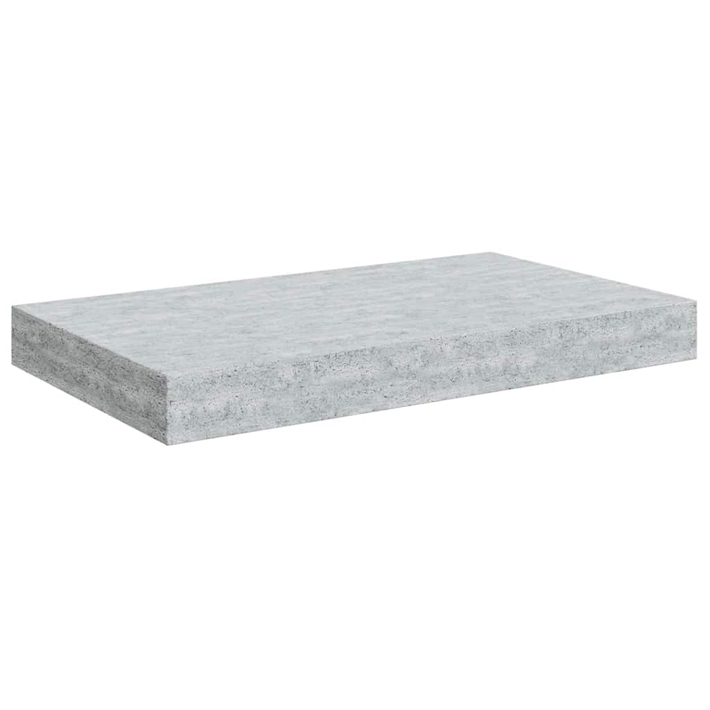 Piekaramie sienas plaukti, 2 gab., pelēki, 40x23x3,8 cm, MDF
