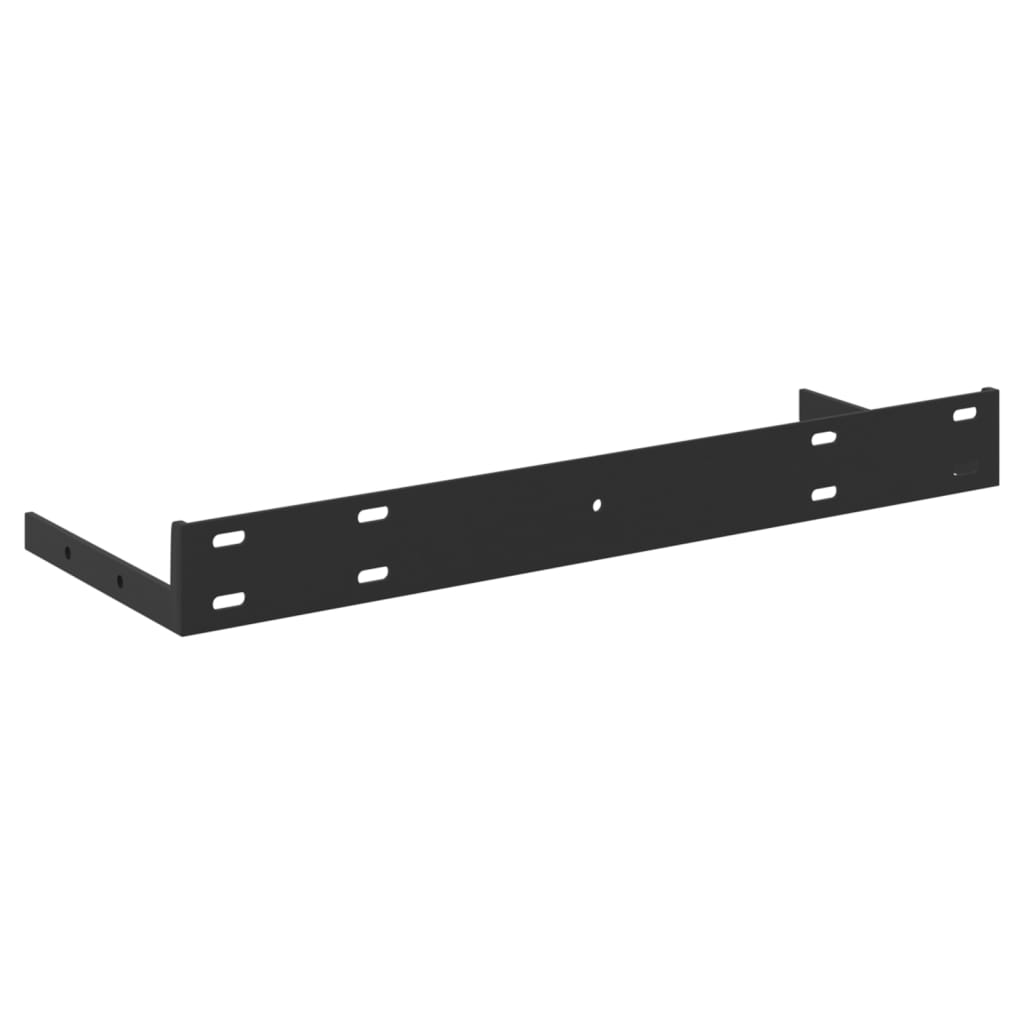 Piekaramie sienas plaukti, 2 gab., pelēki, 40x23x3,8 cm, MDF