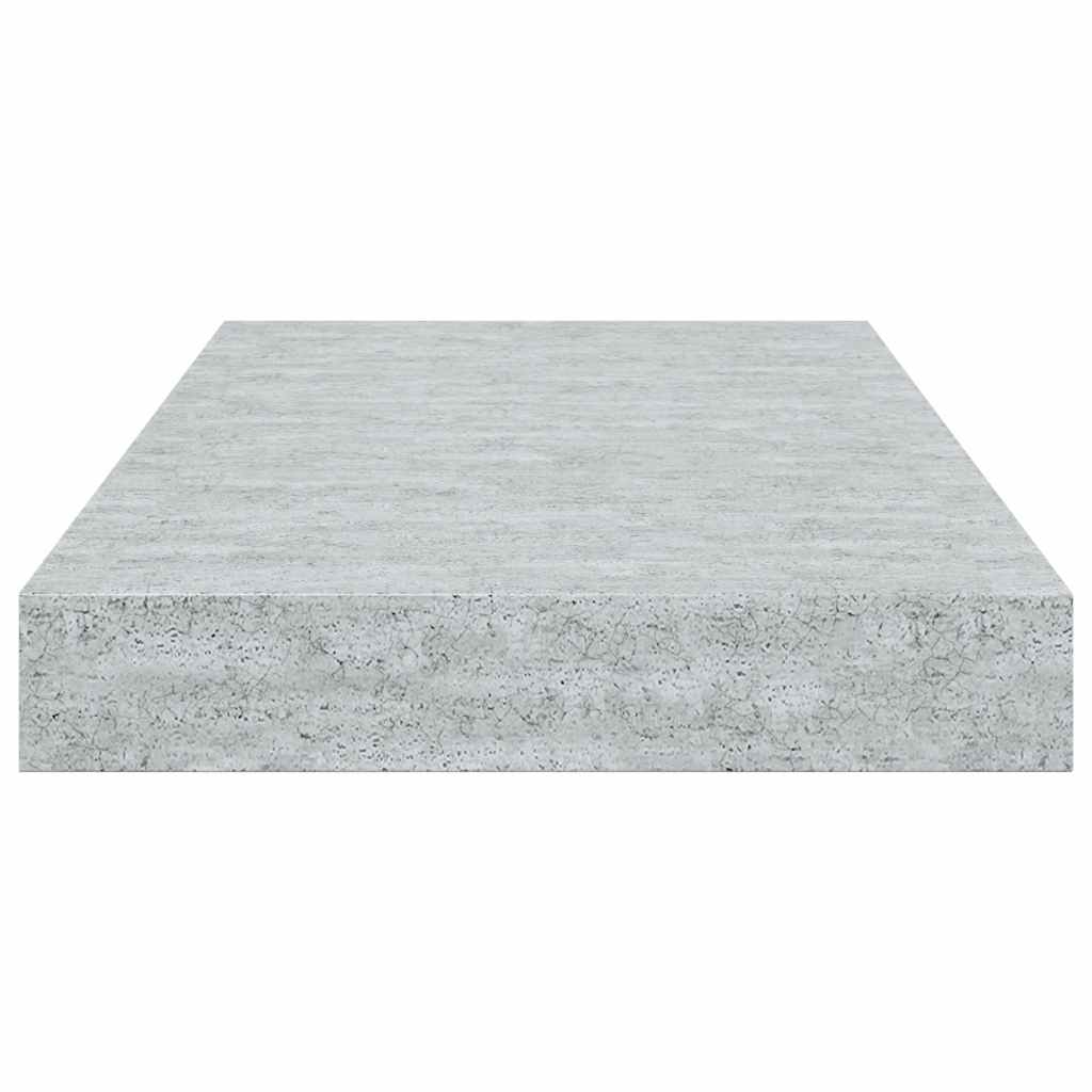 Piekaramie sienas plaukti, 2 gab., pelēki, 40x23x3,8 cm, MDF