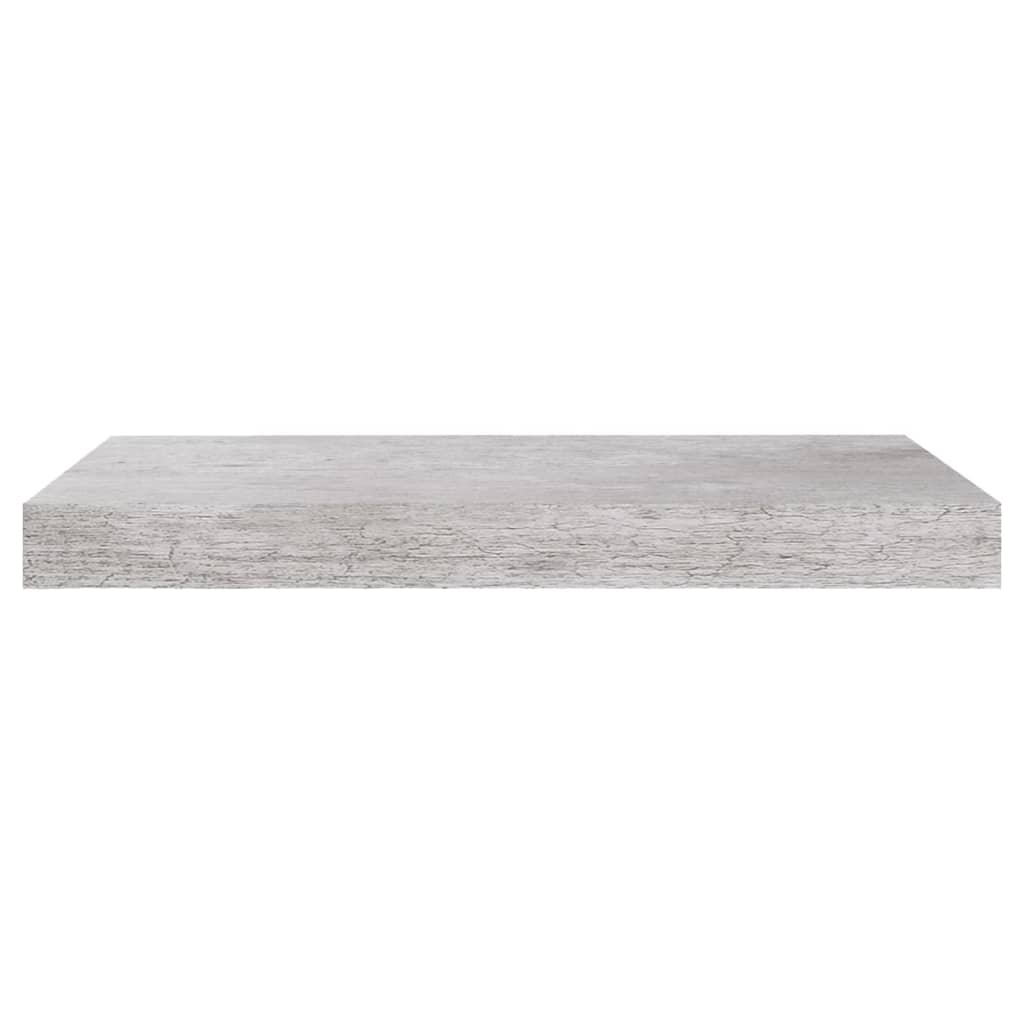 Piekaramie sienas plaukti, 2 gab., pelēki, 50x23x3,8 cm, MDF