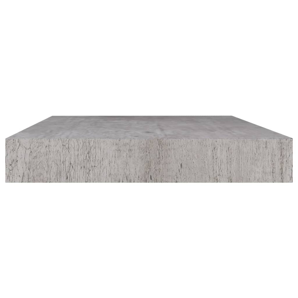 Piekaramie sienas plaukti, 2 gab., pelēki, 50x23x3,8 cm, MDF