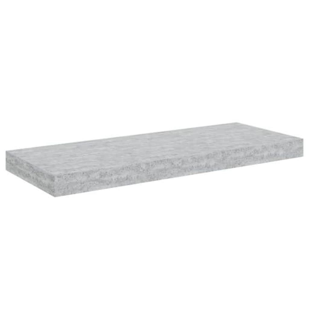 Pakabinama sieninė lentyna, betono pilka, 60x23,5x3,8cm, MDF