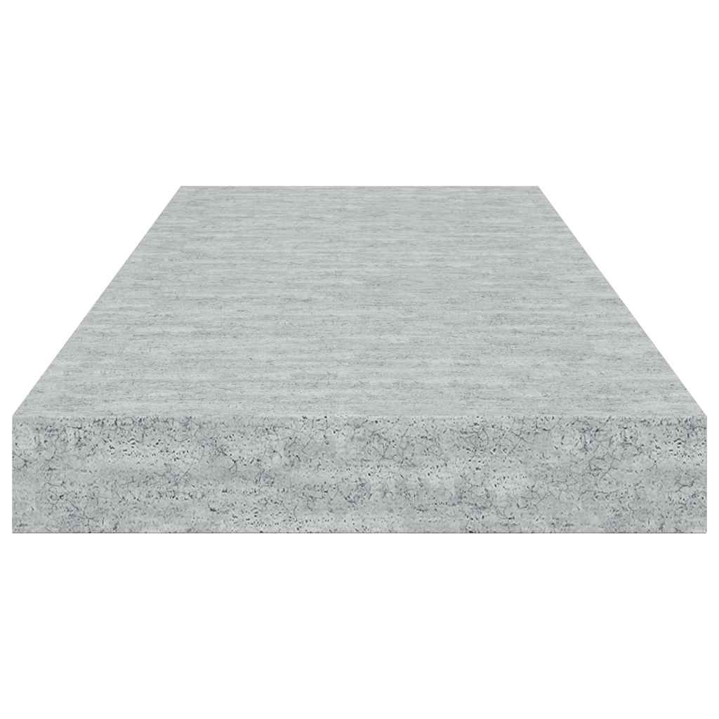 Pakabinama sieninė lentyna, betono pilka, 60x23,5x3,8cm, MDF