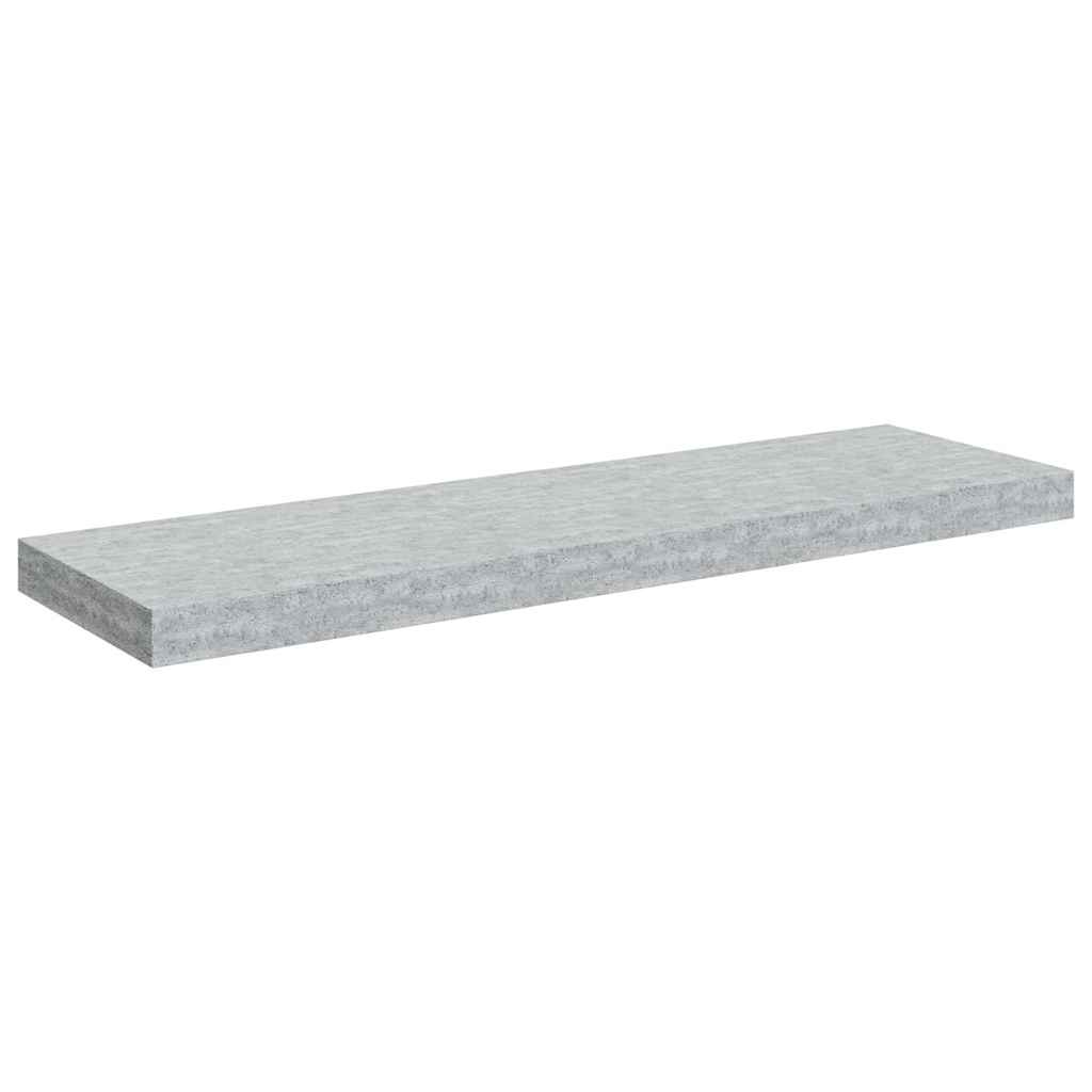Pakabinama sieninė lentyna, betono pilka, 80x23,5x3,8cm, MDF