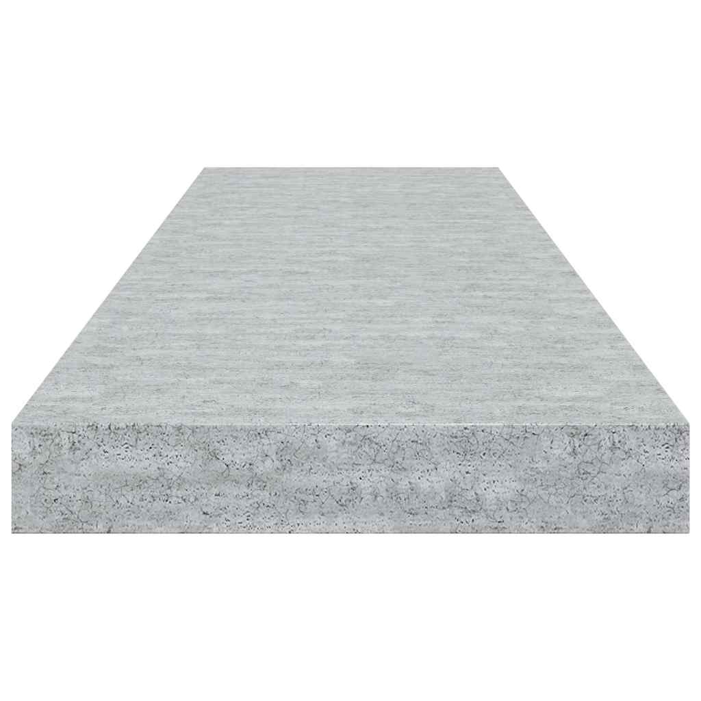 Pakabinama sieninė lentyna, betono pilka, 80x23,5x3,8cm, MDF