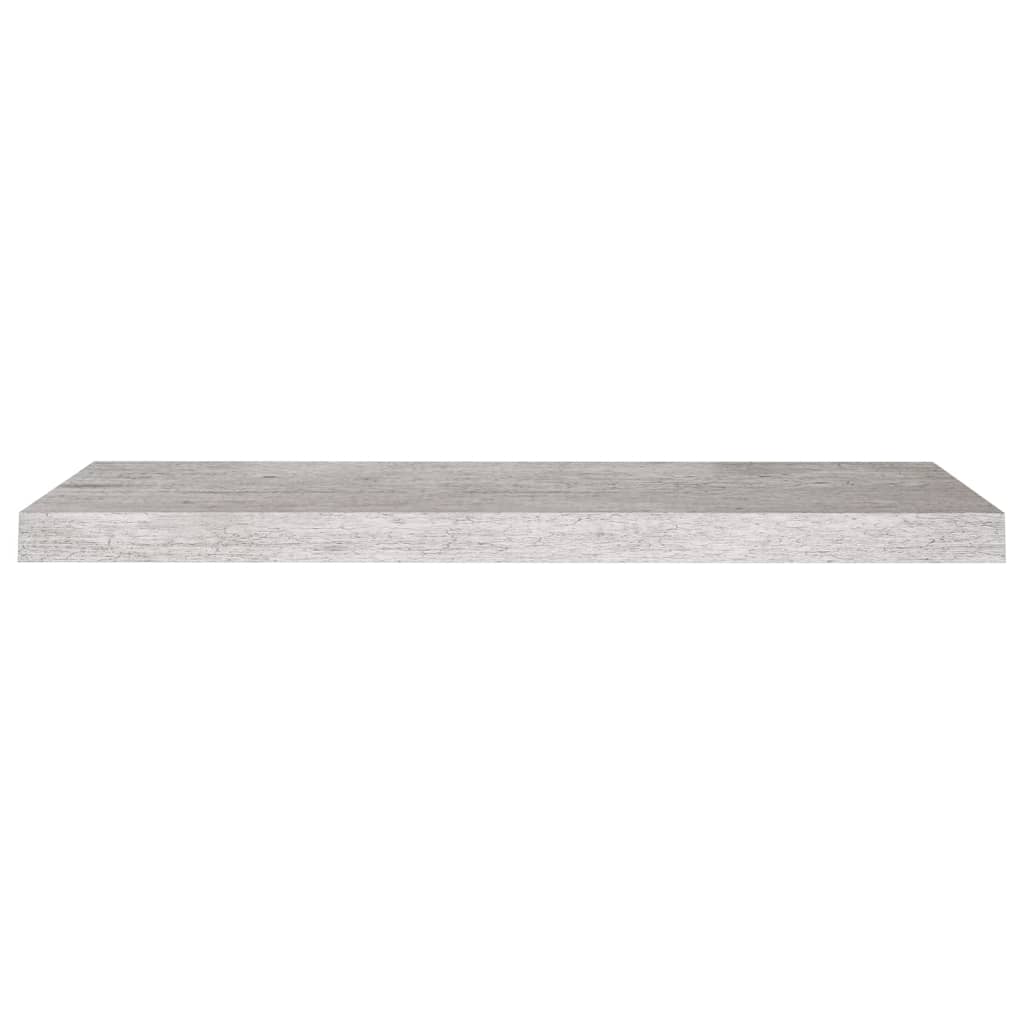 Wall shelves, 4 pcs, concrete grey, 80x23.5x3.8cm, MDF