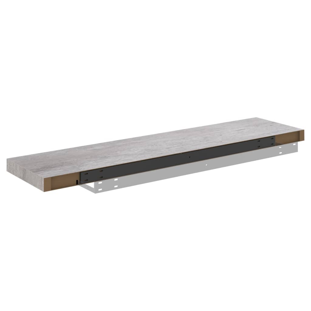 Wall shelf, concrete effect, 90x23.5x3.8cm, MDF