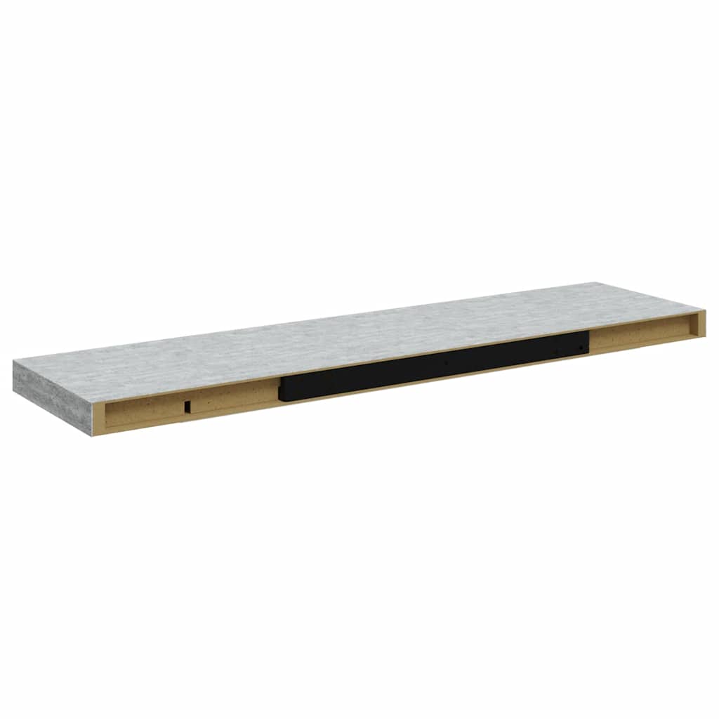 Wall shelf, concrete effect, 90x23.5x3.8cm, MDF
