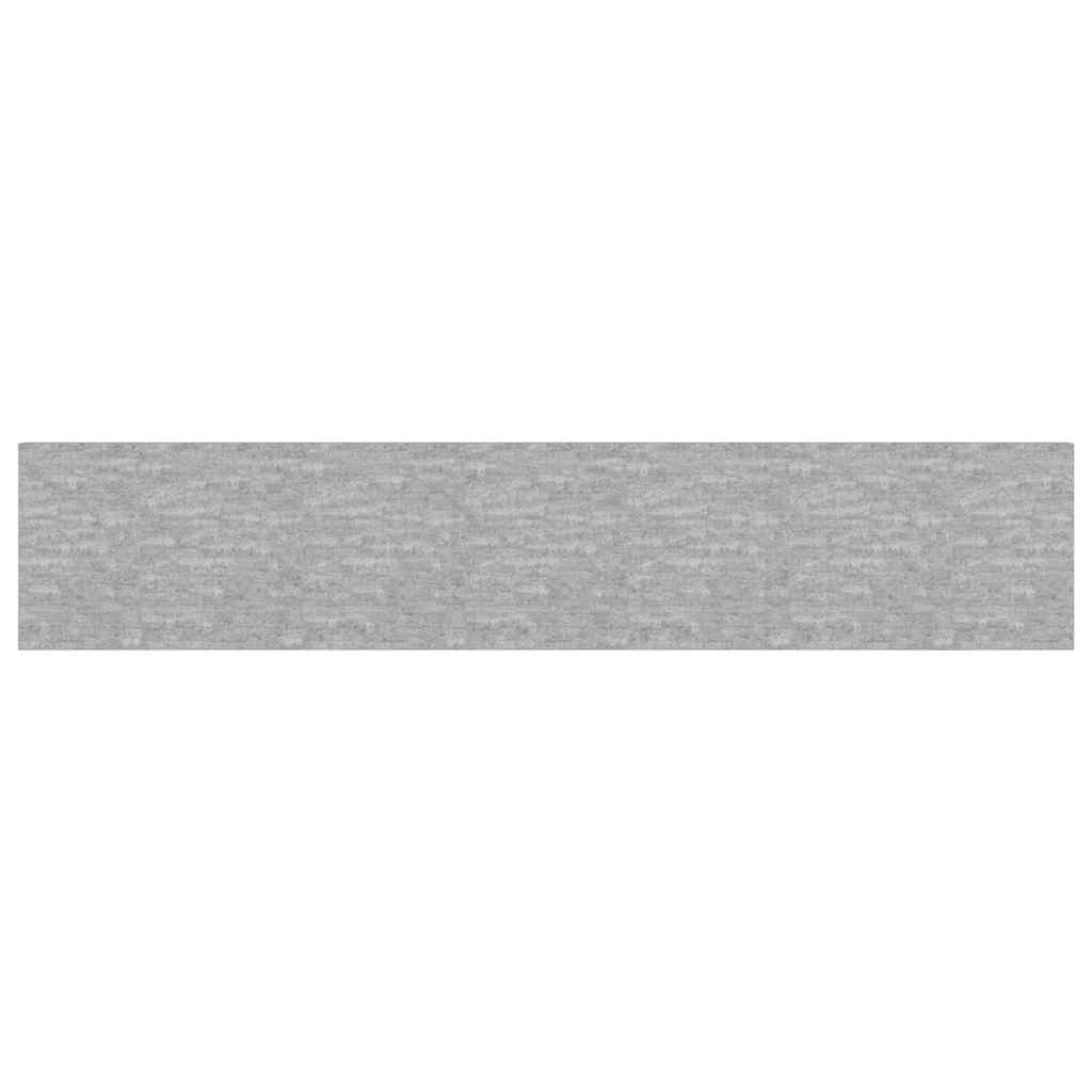 Wall shelves, 2 pcs, grey, 120x23.5x3.8cm, MDF