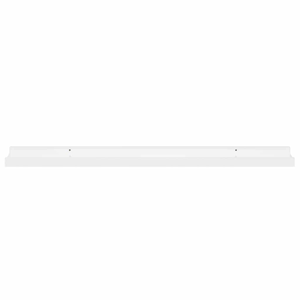 Wall shelves, 2 pcs, white, 80x9x3cm, glossy