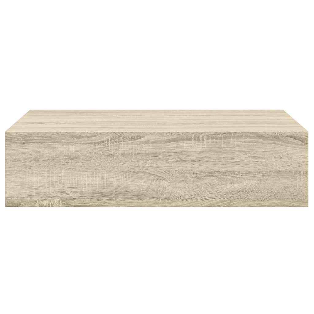 Plaukti ar atvilktnēm, 2 gab., ozola, 40x23,5x10 cm, MDF