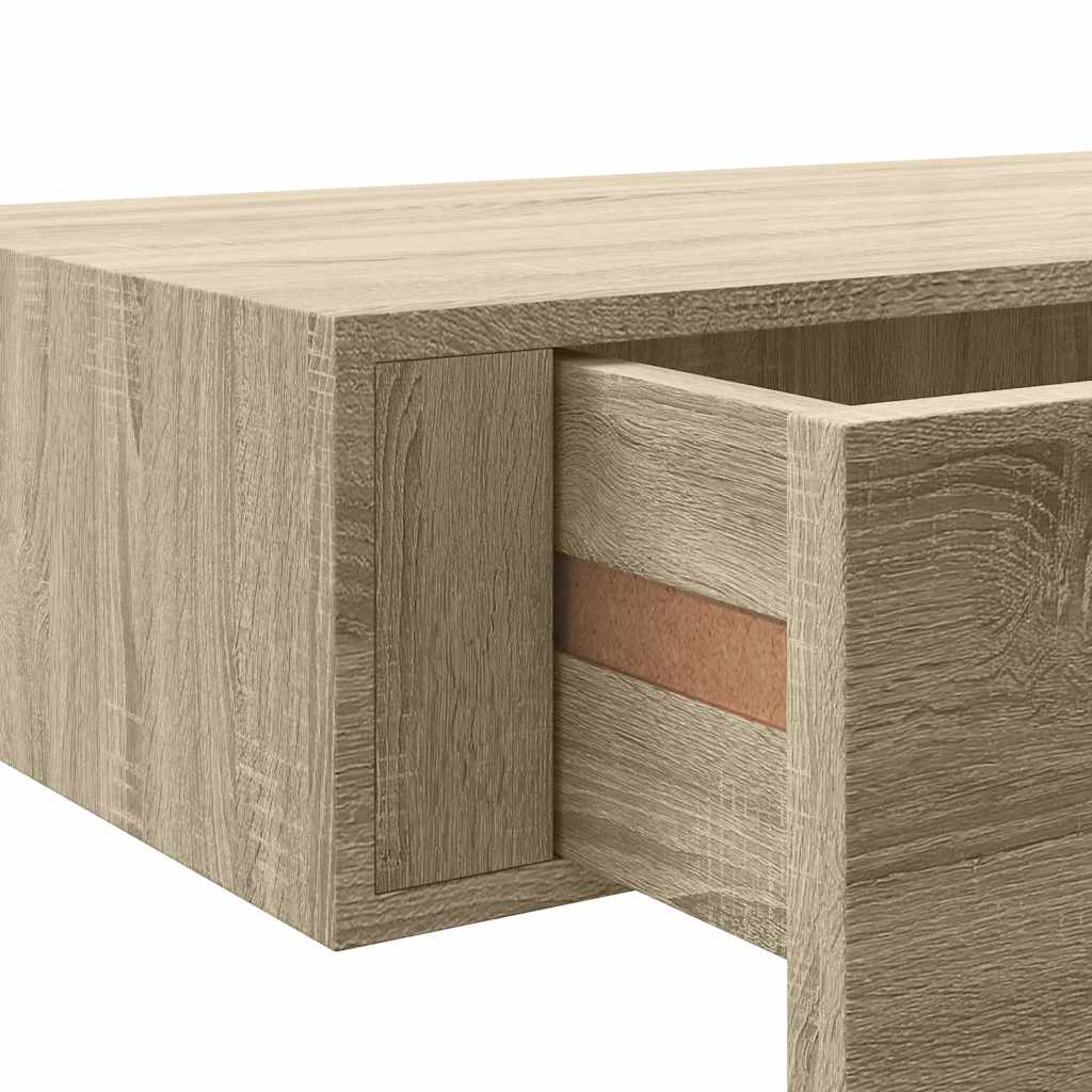 Plaukti ar atvilktnēm, 2 gab., ozola, 40x23,5x10 cm, MDF