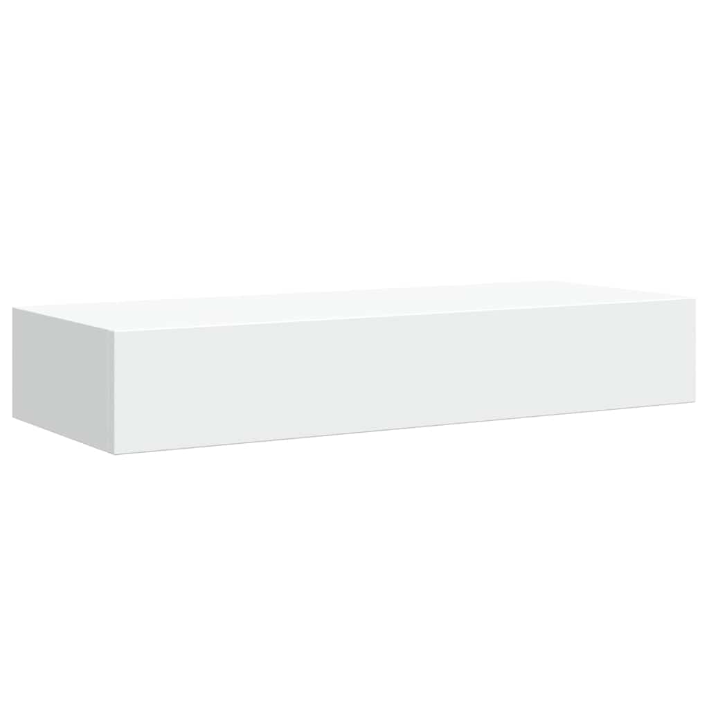 Shelves with drawers, 2 pcs., white, 60x23.5x10cm, MDF