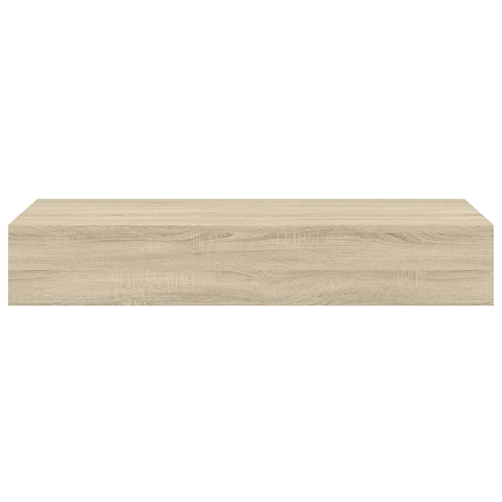 Shelves with drawers, 2 pcs., oak, 60x23.5x10cm, MDF