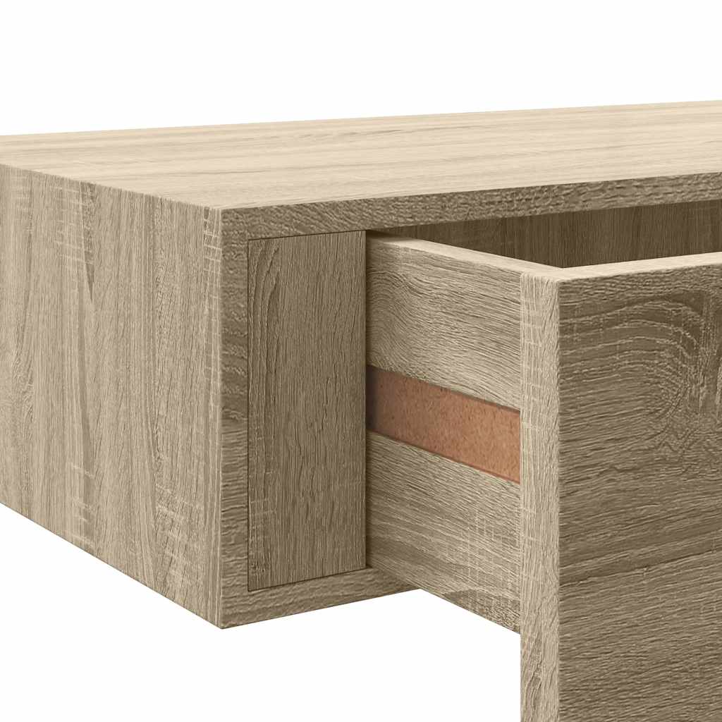 Shelves with drawers, 2 pcs., oak, 60x23.5x10cm, MDF