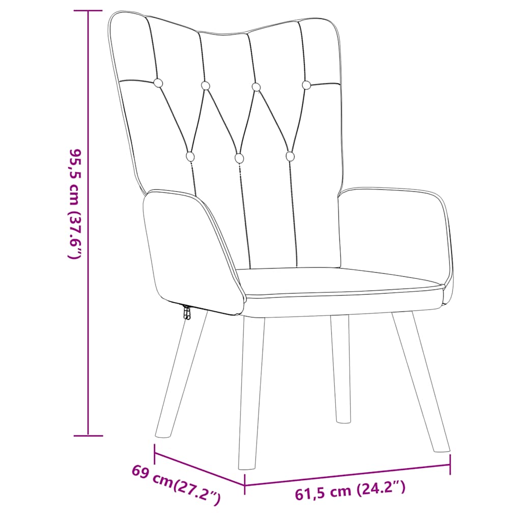 Recliner with footrest, wine red, fabric