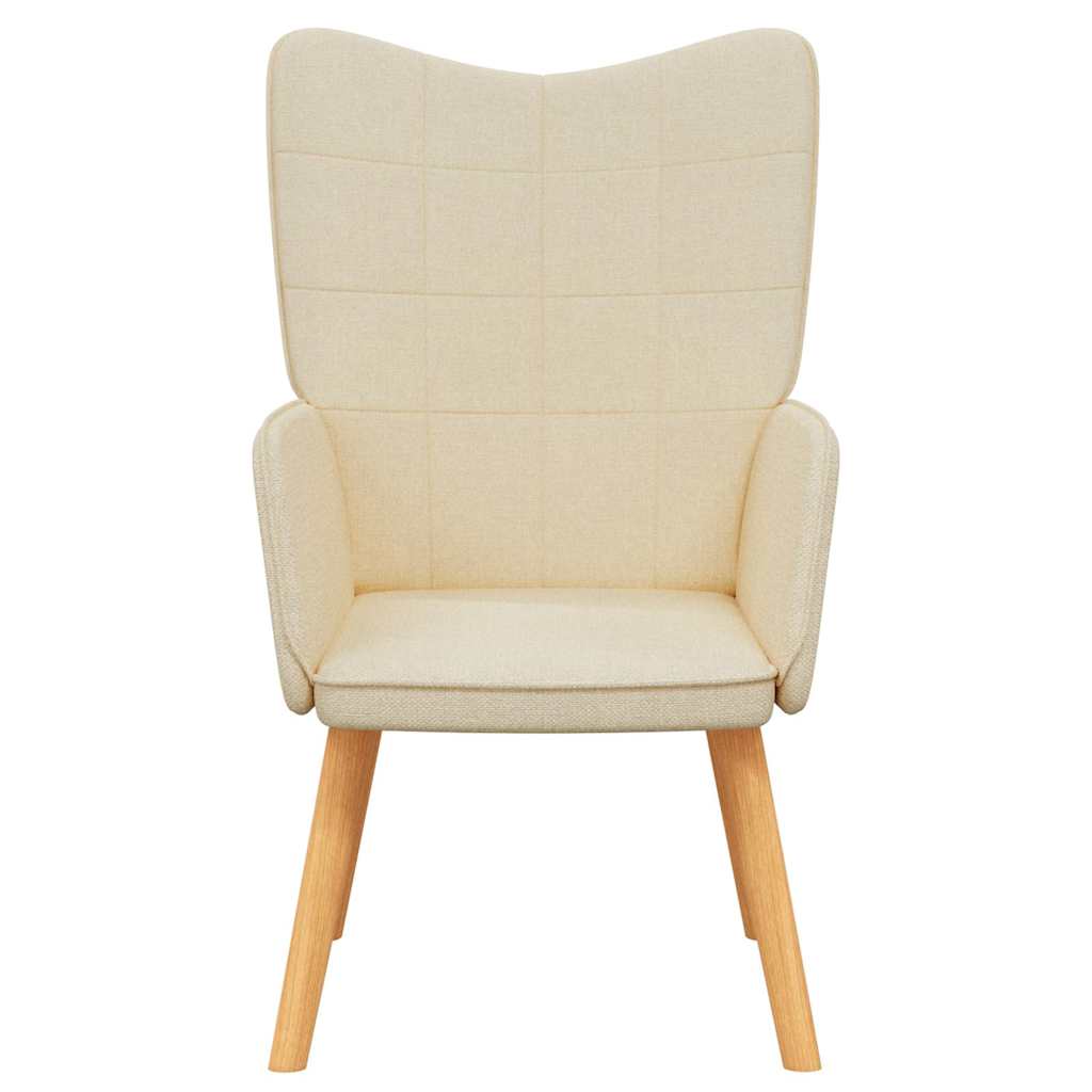 Lounge chair, cream, fabric