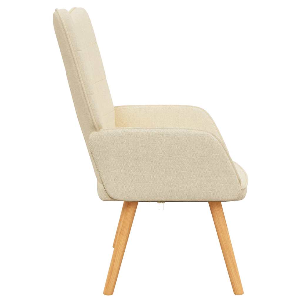 Lounge chair, cream, fabric