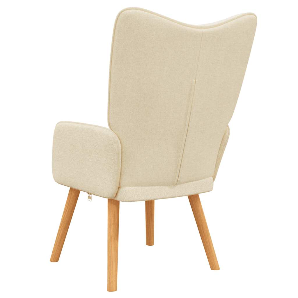 Lounge chair, cream, fabric