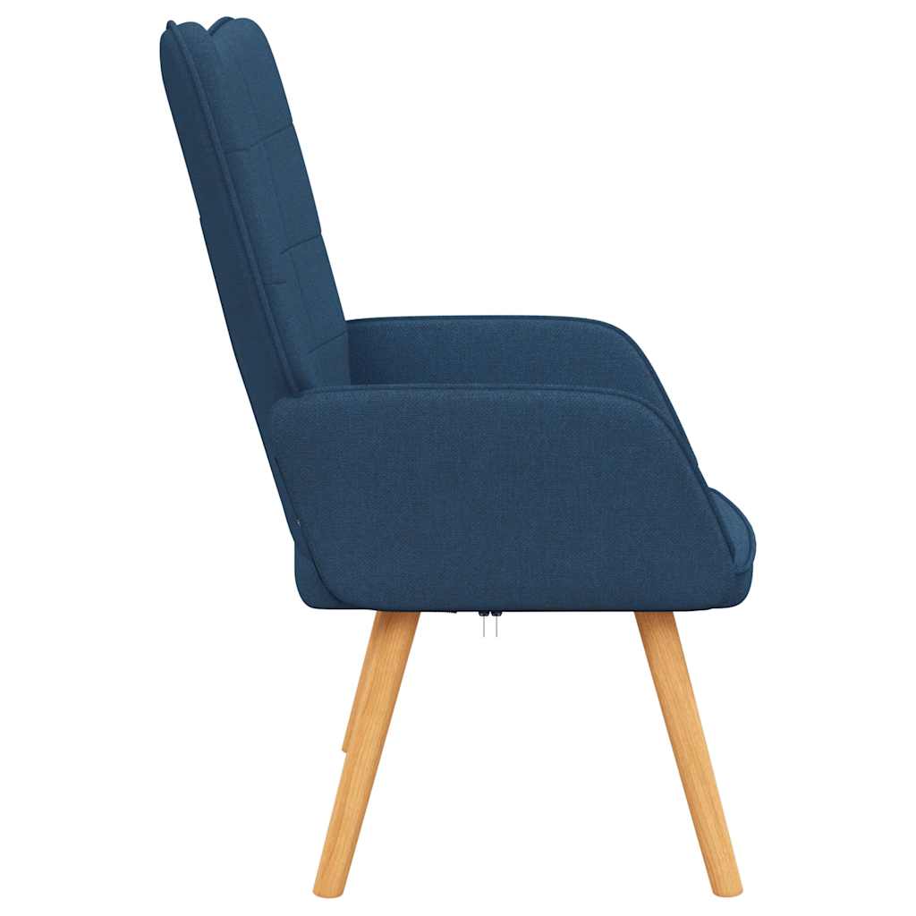 Recliner, blue, fabric