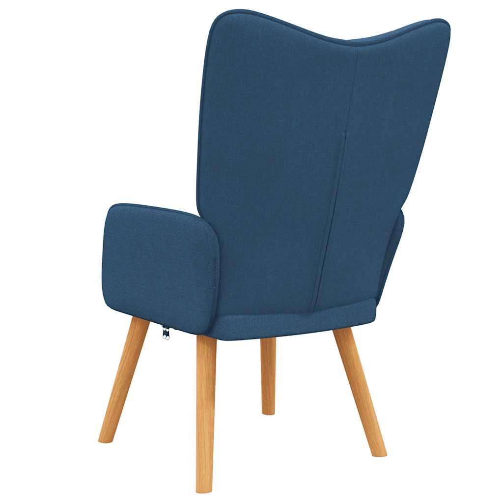 Recliner, blue, fabric