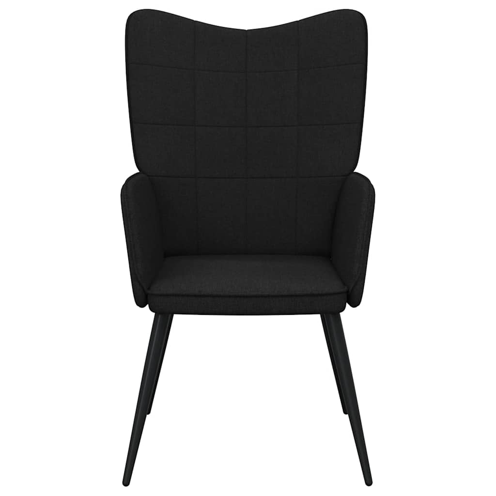 Relax chair, black, fabric
