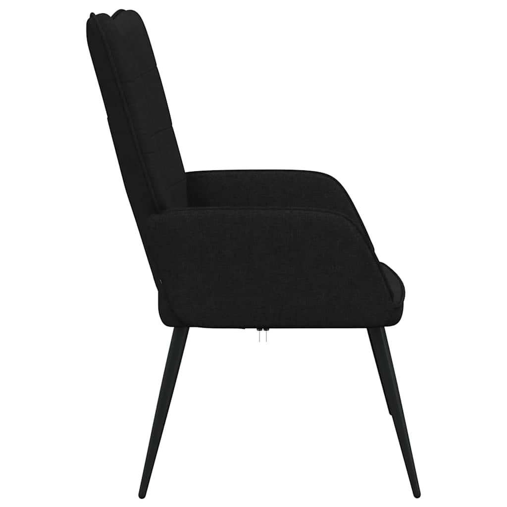 Relax chair, black, fabric