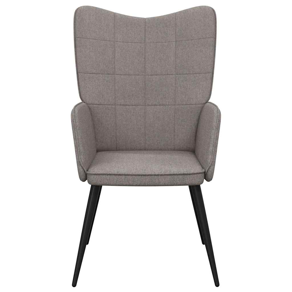 Lounge chair, taupe, fabric