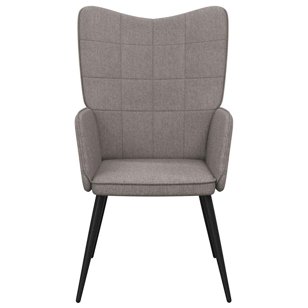 Lounge chair, taupe, fabric