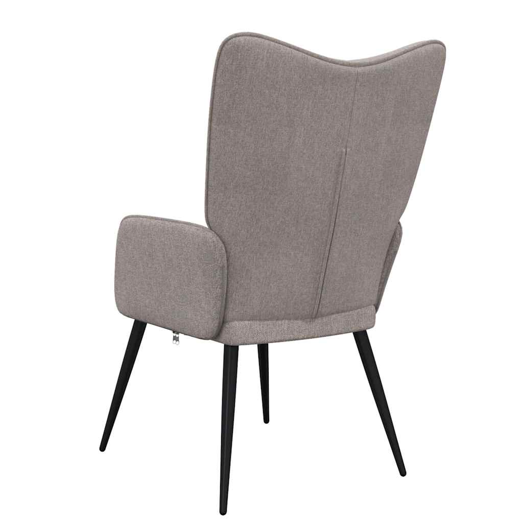 Lounge chair, taupe, fabric