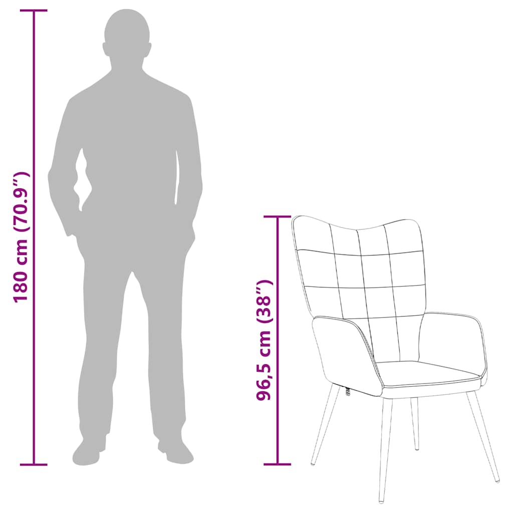 Lounge chair, taupe, fabric