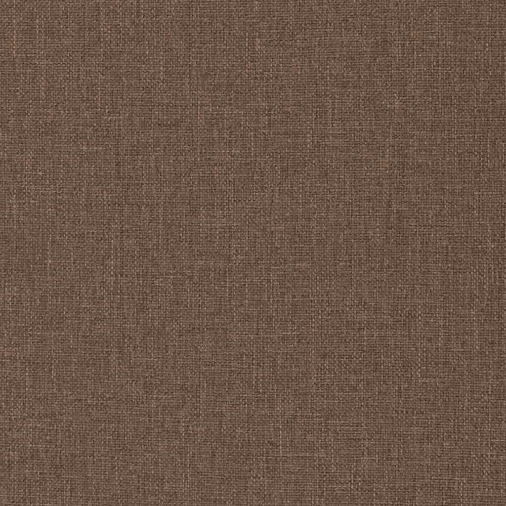 Recliner with footrest, brown, fabric
