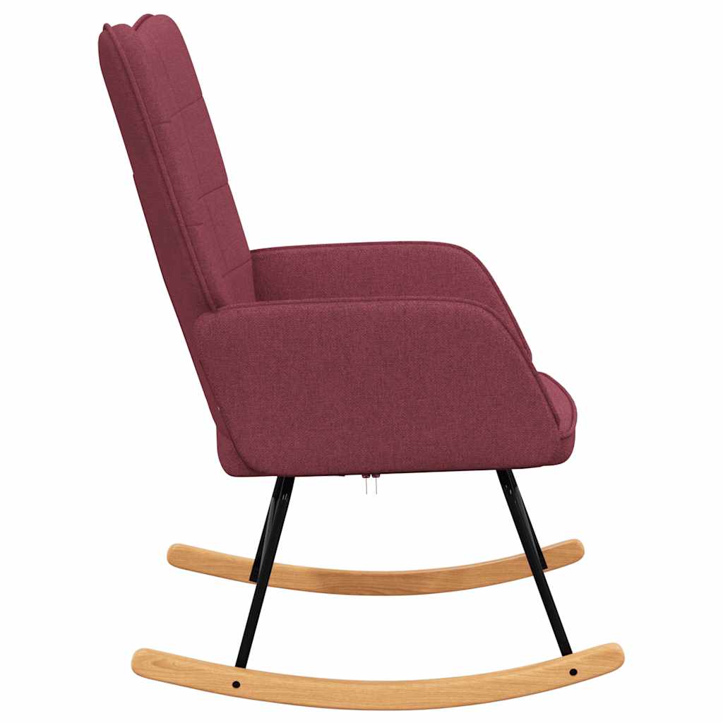 Šūpuļkrēsls, bordo krāsā, audums