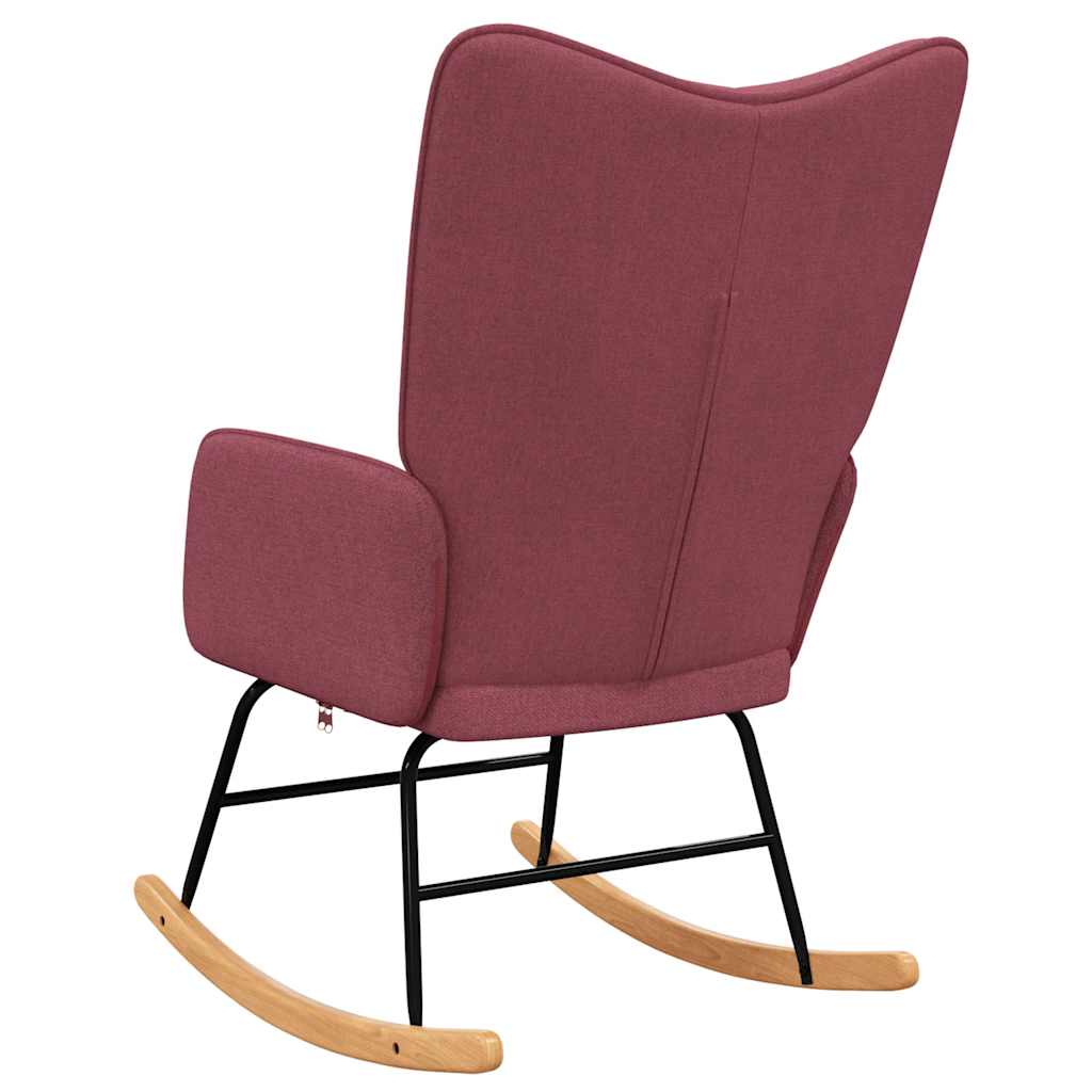 Šūpuļkrēsls, bordo krāsā, audums
