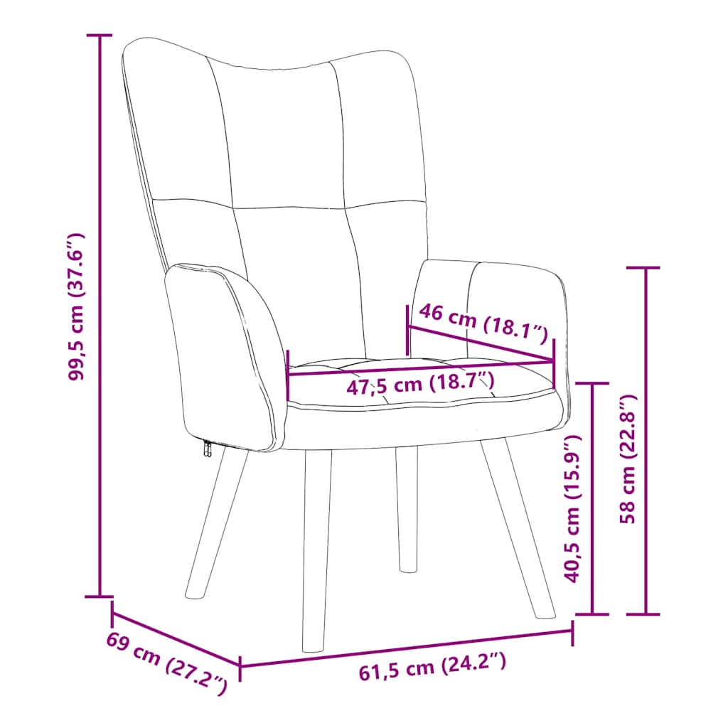 Lounge chair, burgundy, velvet
