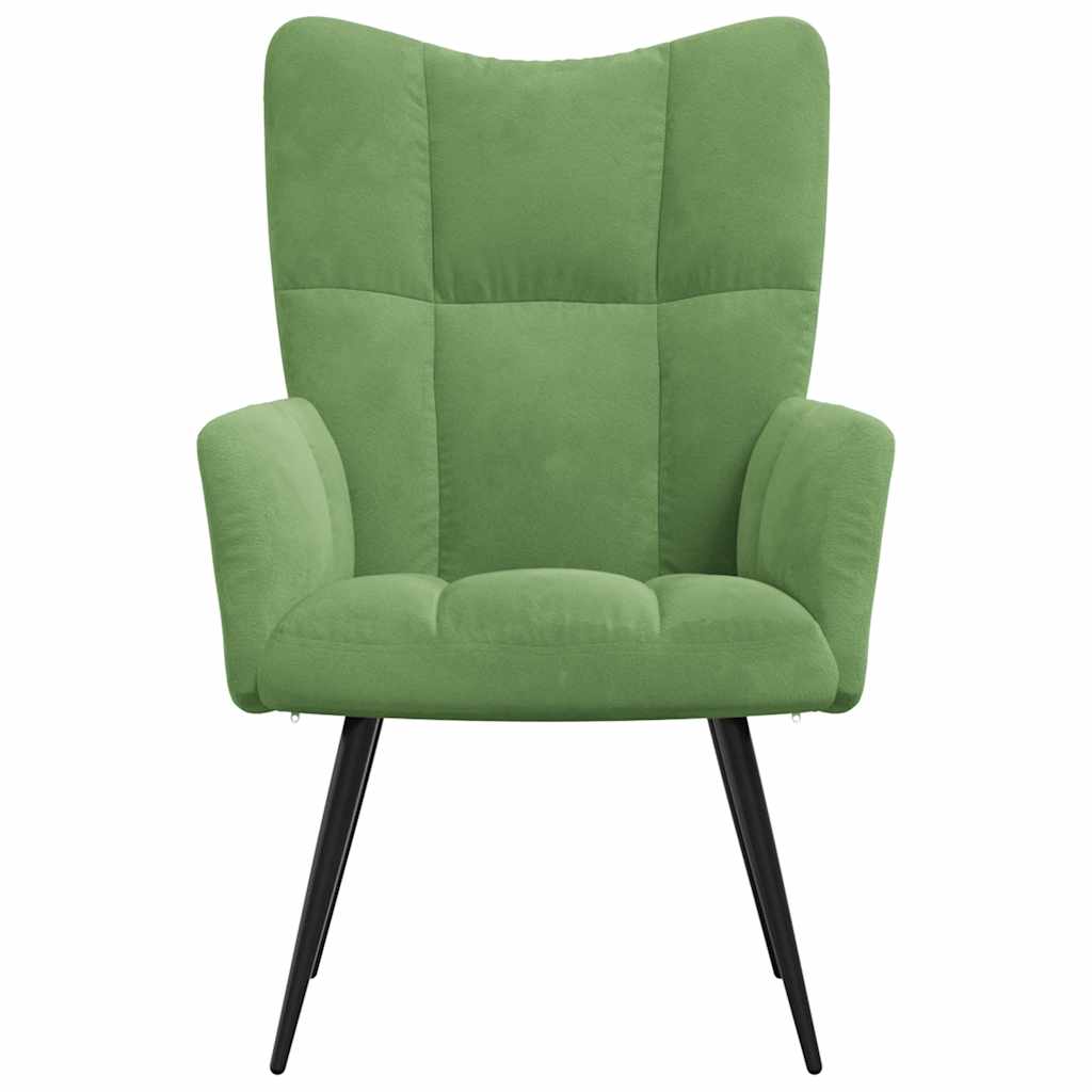 Lounge chair, light green, velvet