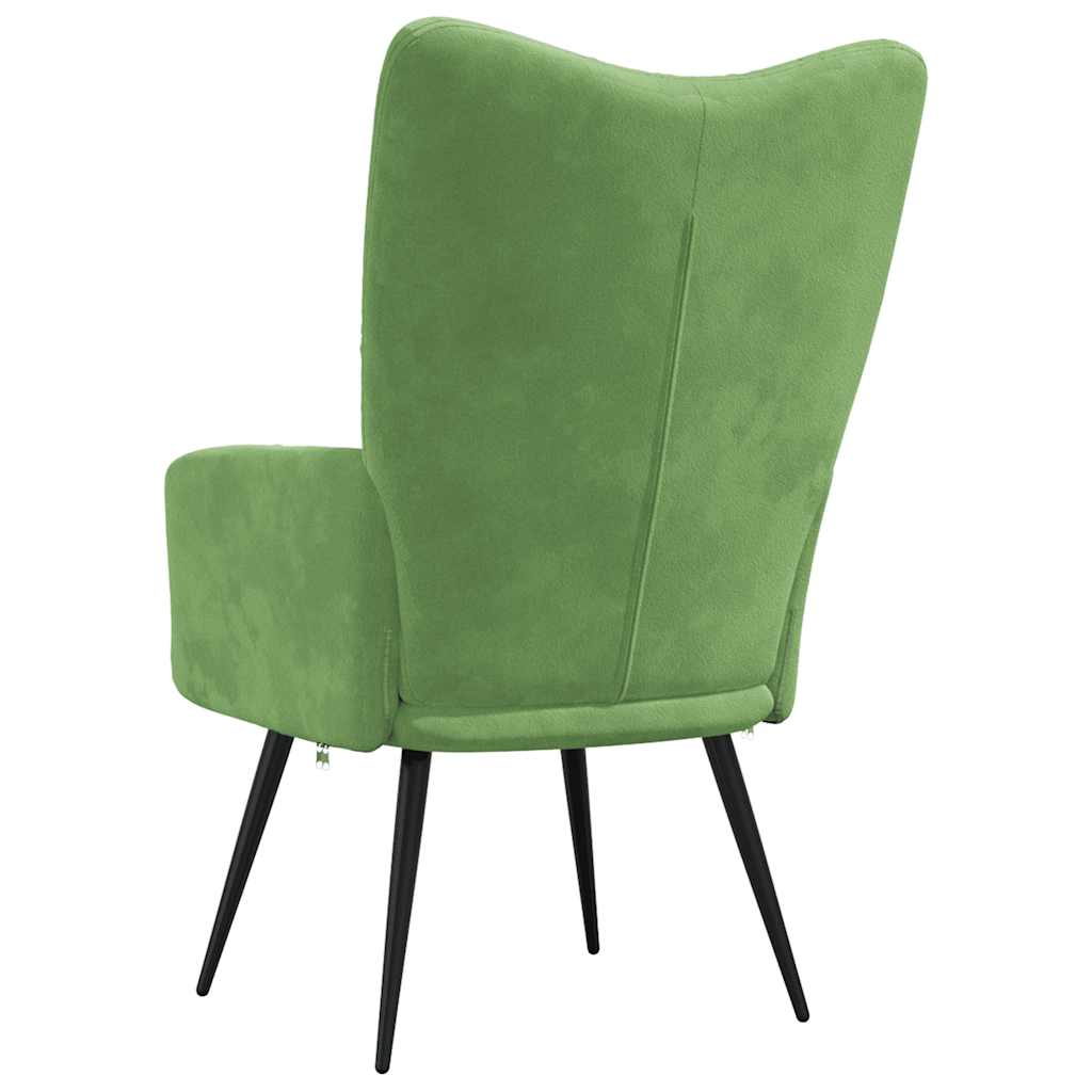 Lounge chair, light green, velvet