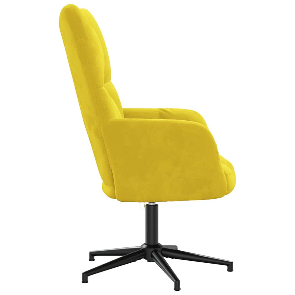 Lounge chair, mustard yellow, velvet
