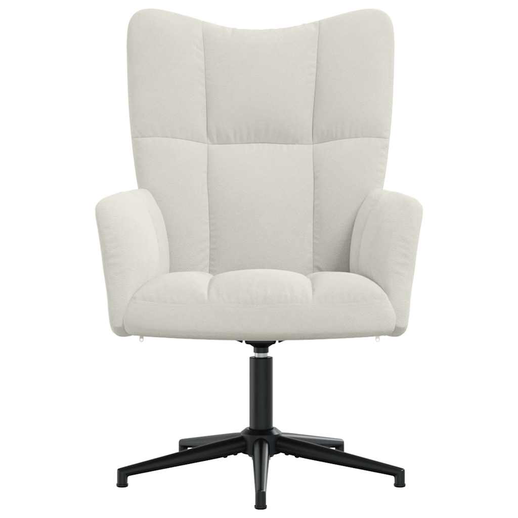 Lounge chair, cream white, velvet
