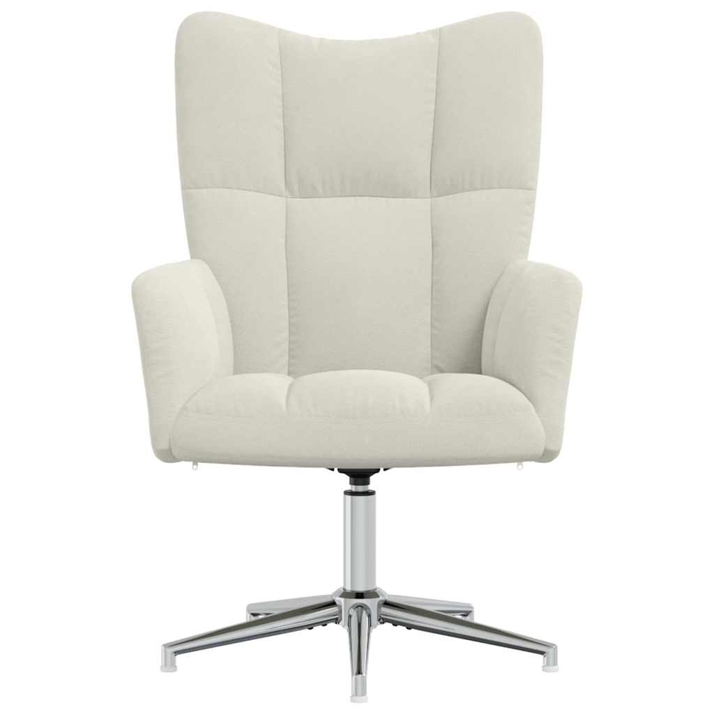Lounge chair, cream white, velvet