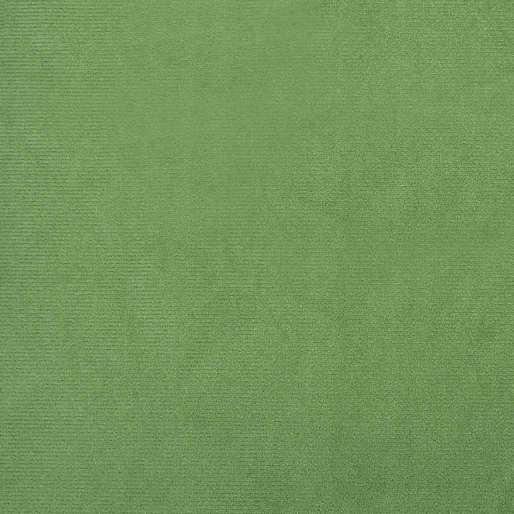 Recliner with footrest, light green, velvet