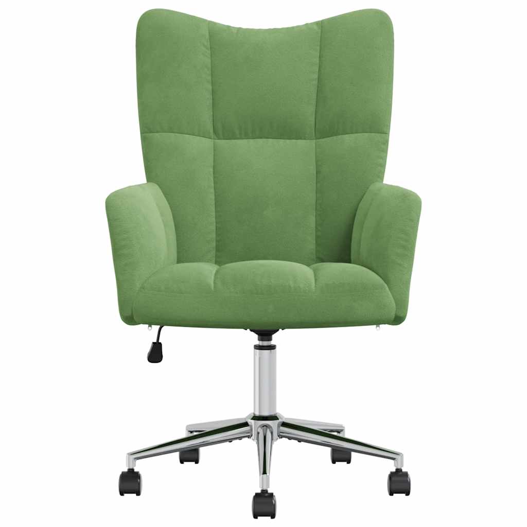Lounge chair, light green, velvet