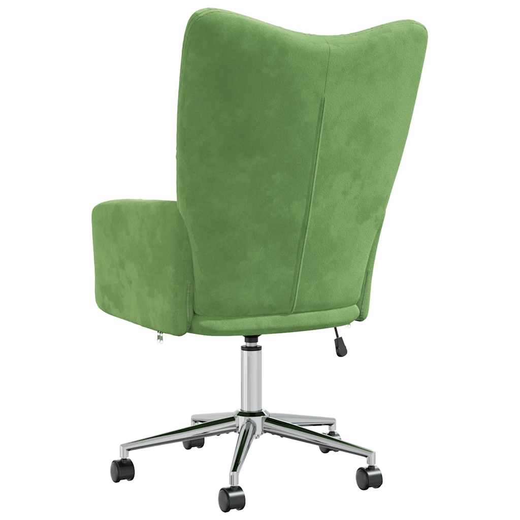 Lounge chair, light green, velvet