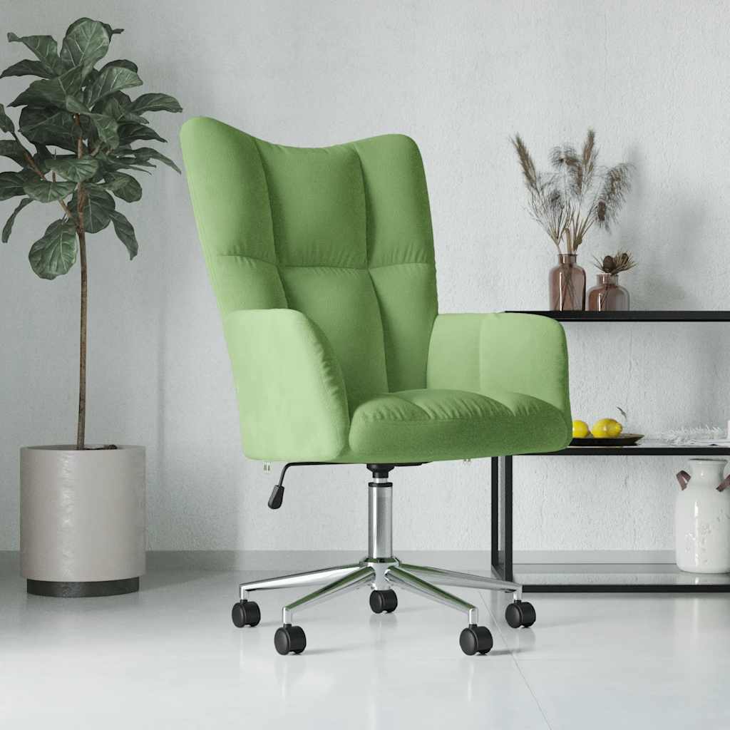 Lounge chair, light green, velvet