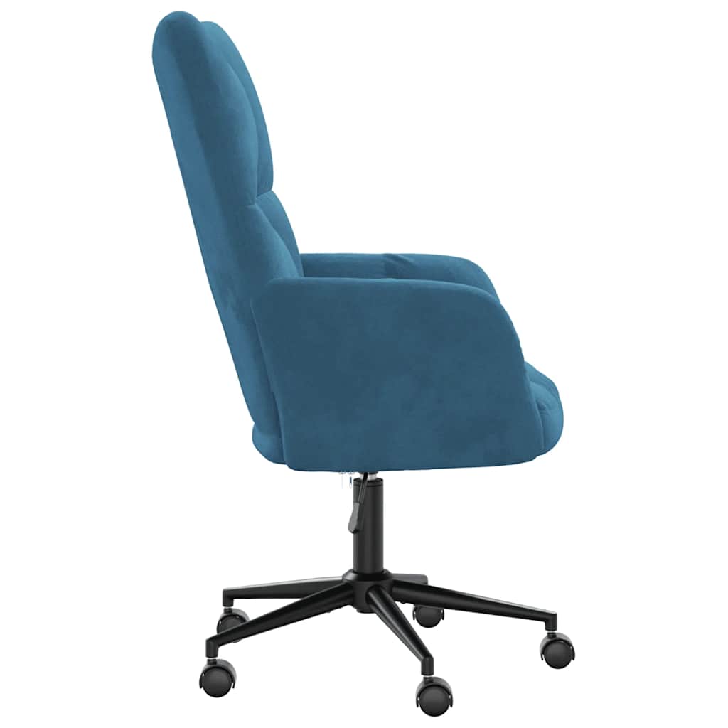 Recliner, blue, velvet