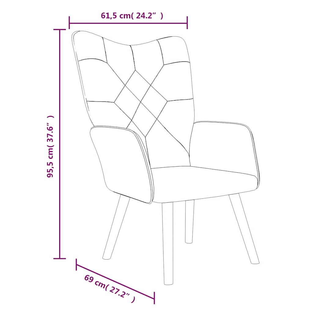 Recliner with footrest, fabric, patchwork design