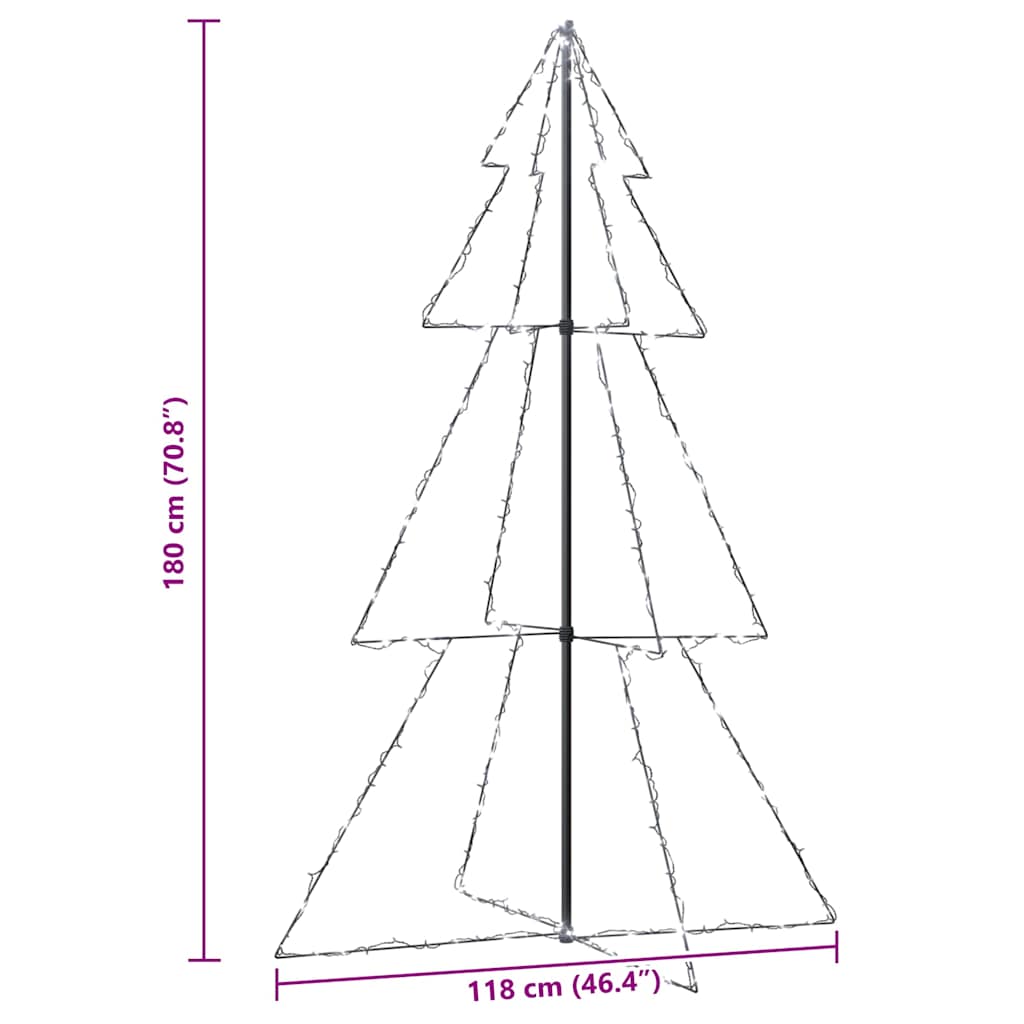 Christmas tree, 118x180cm, cone-shaped, 240 LED lights